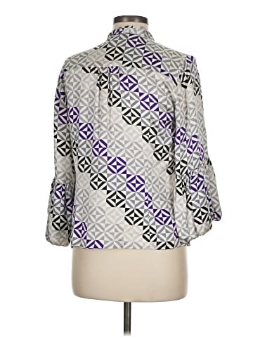 Sunny Leigh 3/4 Sleeve Silk Top (view 2)