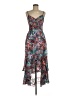 Hutch 100% Polyester Floral Teal Cocktail Dress Size 6 - photo 1