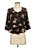 Mine Black 3/4 Sleeve Blouse Size S - photo 1