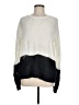 Vince. 100% Linen Color Block Ivory Pullover Sweater Size M - photo 1