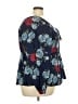 Torrid Blue Long Sleeve Blouse Size 3X Plus (3) - photo 4