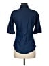 Lapis Blue 3/4 Sleeve Button-Down Shirt Size M - photo 2