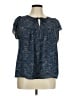 Gap Stars Blue Short Sleeve Blouse Size XL - photo 1