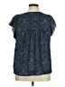 Gap Stars Blue Short Sleeve Blouse Size XL - photo 2