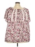 Torrid Pink Short Sleeve Blouse Size 3X Plus (3) - photo 1