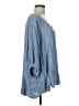 Free People Blue 3/4 Sleeve Blouse Size M - photo 4