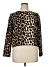 Zara Basic Animal Print Gold Long Sleeve Blouse Size XL - photo 1