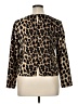 Zara Basic Animal Print Gold Long Sleeve Blouse Size XL - photo 2