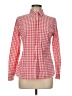 Lands' End Canvas Checkered-gingham Red Long Sleeve Button-Down Shirt Size 6 - photo 1