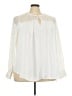 Torrid 100% Polyester Ivory Long Sleeve Blouse Size 3X Plus (3) - photo 1