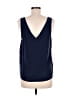 Lilly Pulitzer 100% Silk Blue Sleeveless Silk Top Size M - photo 2