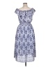Max Studio 100% Polyester Paisley Blue Casual Dress Size XL - photo 2