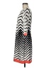 Studio One Chevron-herringbone Silver Casual Dress Size M - photo 5