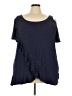 Roaman's Blue Short Sleeve Top Size 22 (1X) - photo 1