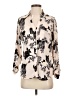 Candie's 100% Polyester Floral Ivory Long Sleeve Blouse Size S - photo 1