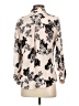 Candie's 100% Polyester Floral Ivory Long Sleeve Blouse Size S - photo 2