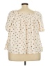 Torrid Ivory Short Sleeve Blouse Size 3X Plus (3) - photo 2