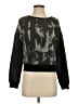 Express 100% Cotton Print Black Pullover Sweater Size XS - photo 1