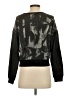 Express 100% Cotton Print Black Pullover Sweater Size XS - photo 2