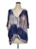 Venus Blue Short Sleeve Blouse Size 1X - photo 1