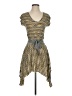 BCBGMAXAZRIA Tweed Yellow Casual Dress Size XXS - photo 1
