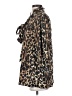 Kenneth Cole New York Animal Print Brown 3/4 Sleeve Blouse Size XXS - photo 5