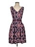 Vince Camuto Floral Blue Casual Dress Size 2 - photo 1