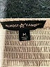 Almost Famous Metallic Silver Ivory Long Sleeve Blouse Size M - photo 4
