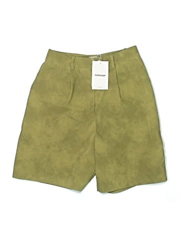 Topshop Khaki Shorts (view 1)