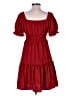 Unbranded 100% Polyester Red Burgundy Casual Dress Size S - photo 2