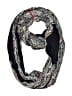 Raj 100% Rayon Paisley Black Scarf One size - photo 1