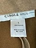 Carole Wren 100% Polyester Tan Coat Size L - photo 6