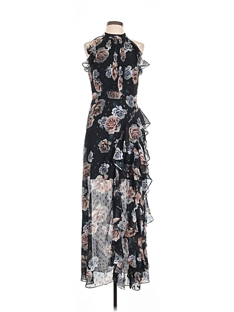 Pre-owned Betsy & Adam Cocktail Dress In Black