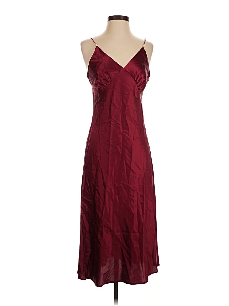 Pre-owned Lilysilk Cocktail Dress In Burgundy