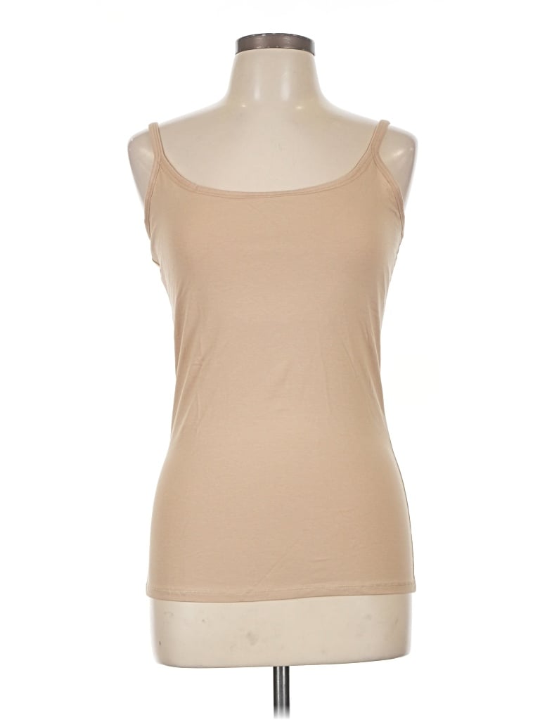 Pre-owned Pact Tank Top Tan Strapless Neckline Tops