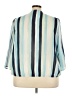 New Directions 100% Polyester Stripes Blue 3/4 Sleeve Blouse Size 2X - photo 2