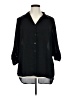 Massini 100% Polyester Black 3/4 Sleeve Blouse Size 1X - photo 1