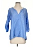 Acote Blue 3/4 Sleeve Blouse Size Lg (2) - photo 1
