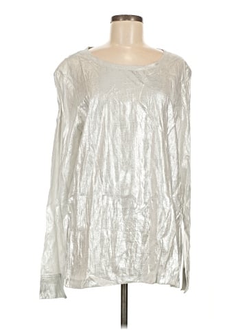 Norma Kamali Long Sleeve Blouse (view 1)