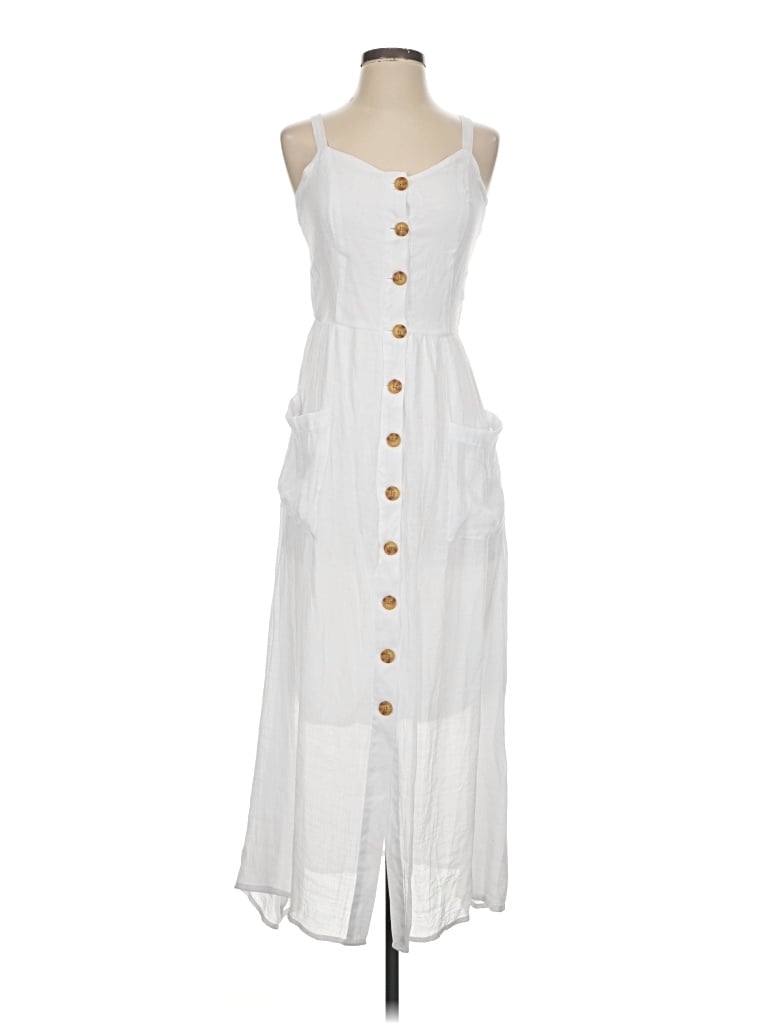 Pre-owned Mlle Gabrielle Casual Dress In White