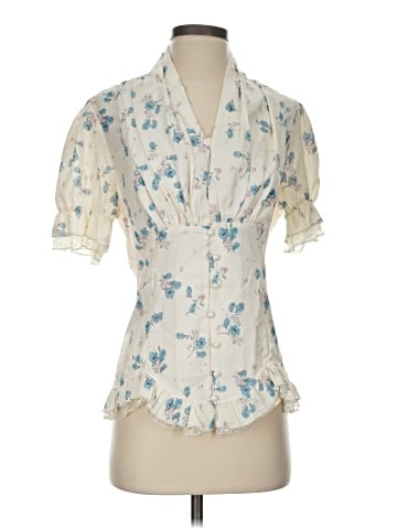 Scarlet Darkness Short Sleeve Blouse