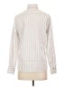 Faconnable 100% Cotton Stripes Ivory Long Sleeve Button-Down Shirt Size S - photo 2