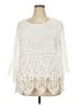 Kindred 100% Polyester Ivory 3/4 Sleeve Blouse Size 2X - photo 1
