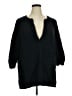 Serra 100% Cotton Black 3/4 Sleeve Blouse Size XL - photo 1