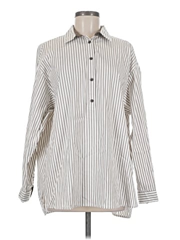 Lafayette 148 New York Long Sleeve Button-Down Shirt (view 1)