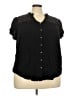 Torrid Black Short Sleeve Blouse Size 3X Plus (3) - photo 1