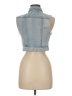 ChiQle Denim Architect 100% Cotton Blue Denim Vest Size M - photo 2