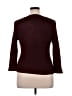 Kate Landry 100% Polyester Tweed Burgundy Pullover Sweater Size XL - photo 2