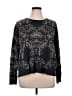 Adrianna Papell Print Black Pullover Sweater Size XL - photo 1