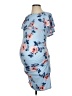 Pink Blush Print Blue Cocktail Dress Size S - photo 1